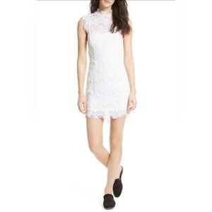 Free People NWT Scalloped Lace Mini Dress L